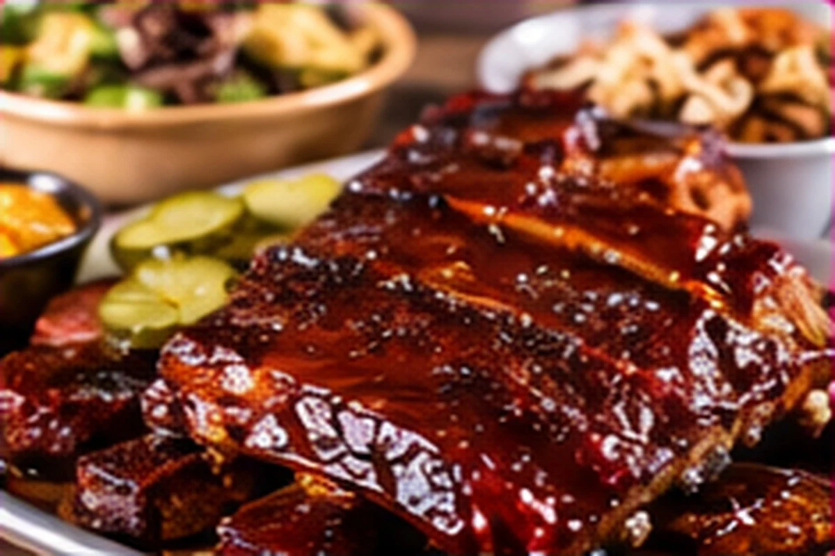 Bright KC Social food and drink AI editorial inspiration for KC BBQ; not a photograph of Chef J BBQ or its actual menu