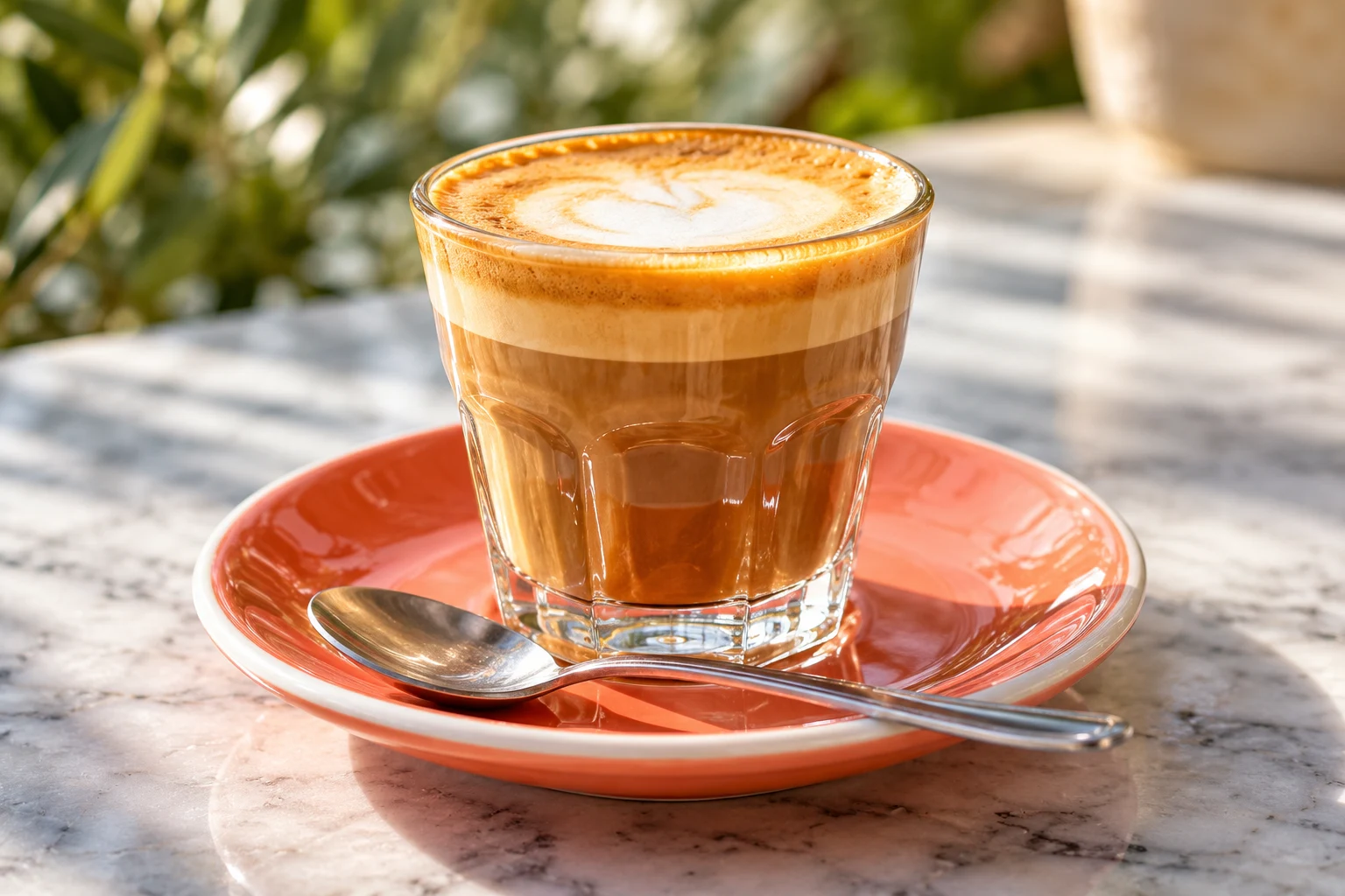 AI-generated coffee & dessert illustration