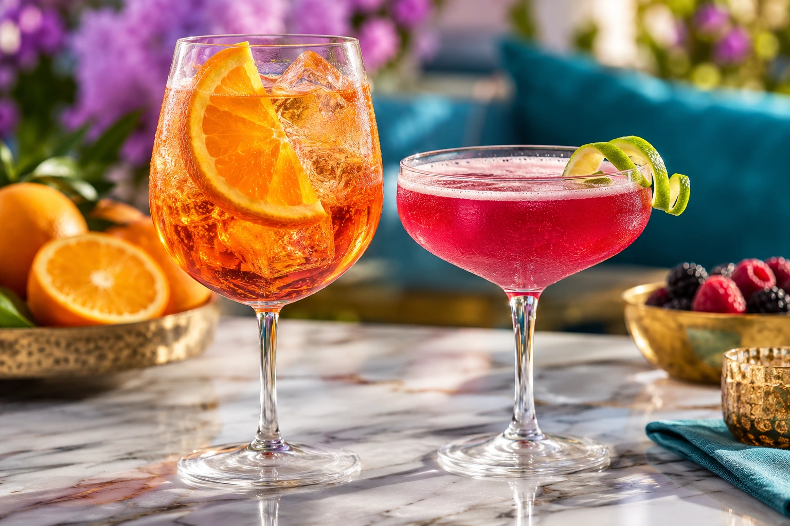 Drinks & cocktail bars bright editorial inspiration