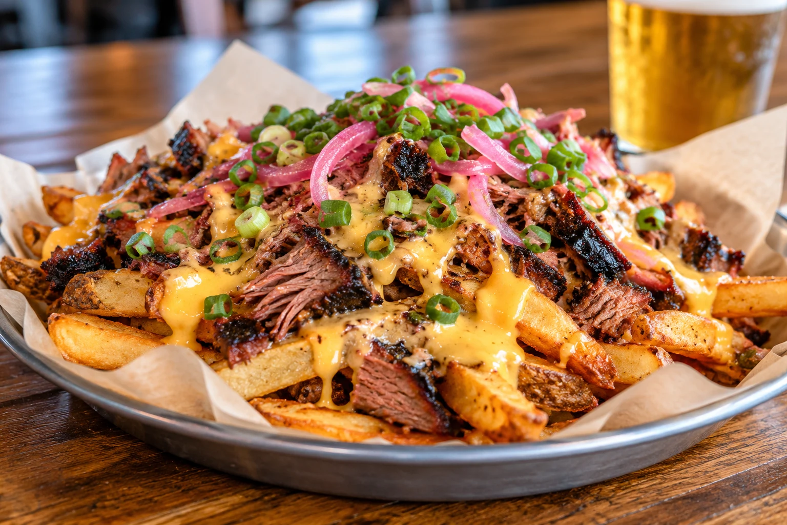 Bright KC Social food and drink AI editorial inspiration for American; not a photograph of Brown & Loe or its actual menu