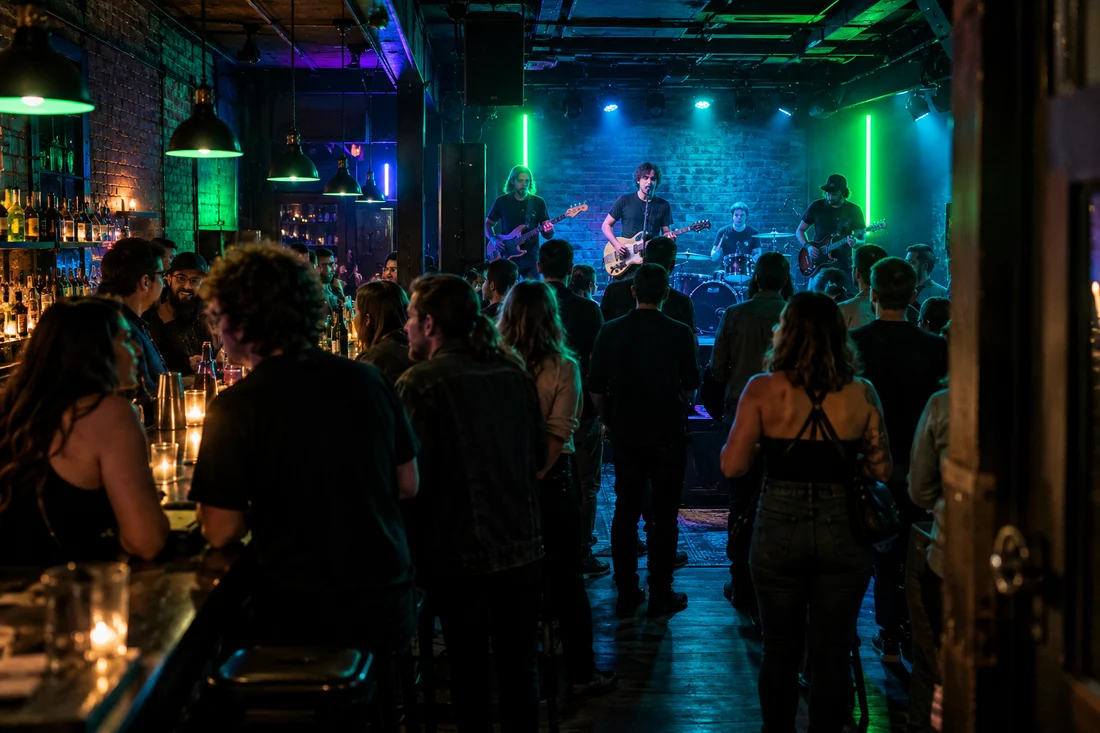 KC Social venue lifestyle illustration for recordBar