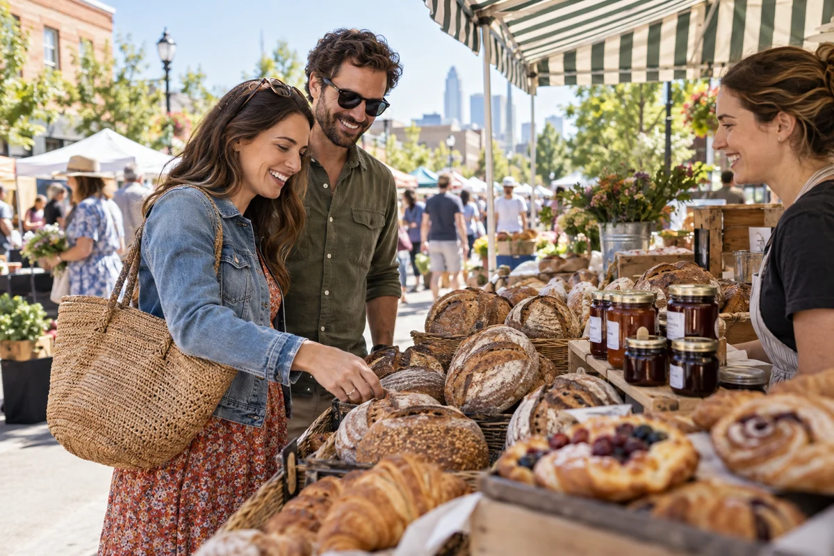 Farmers Markets — AI editorial illustration