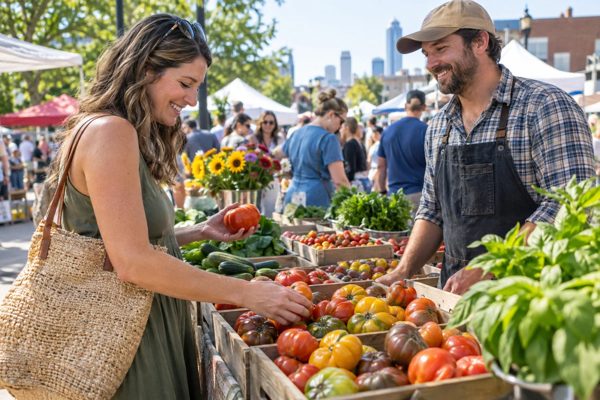 Farmers Markets — AI editorial illustration