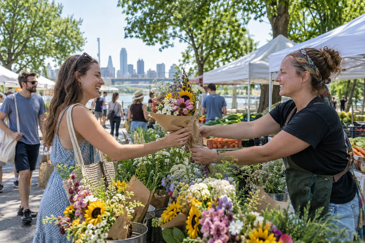 Farmers Markets — AI editorial illustration