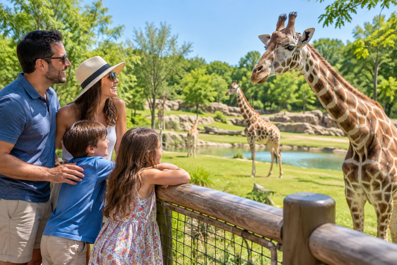 Lifestyle illustration for Kansas City Zoo & Aquarium day visit