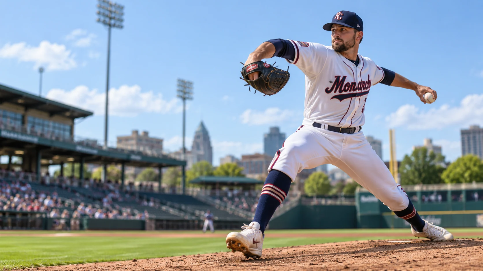 AI team-action illustration for Kansas City Monarchs: Baseball