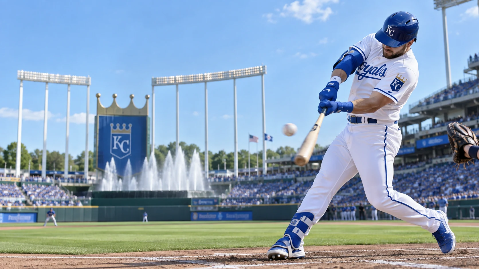 AI team-action illustration for Kansas City Royals: Baseball