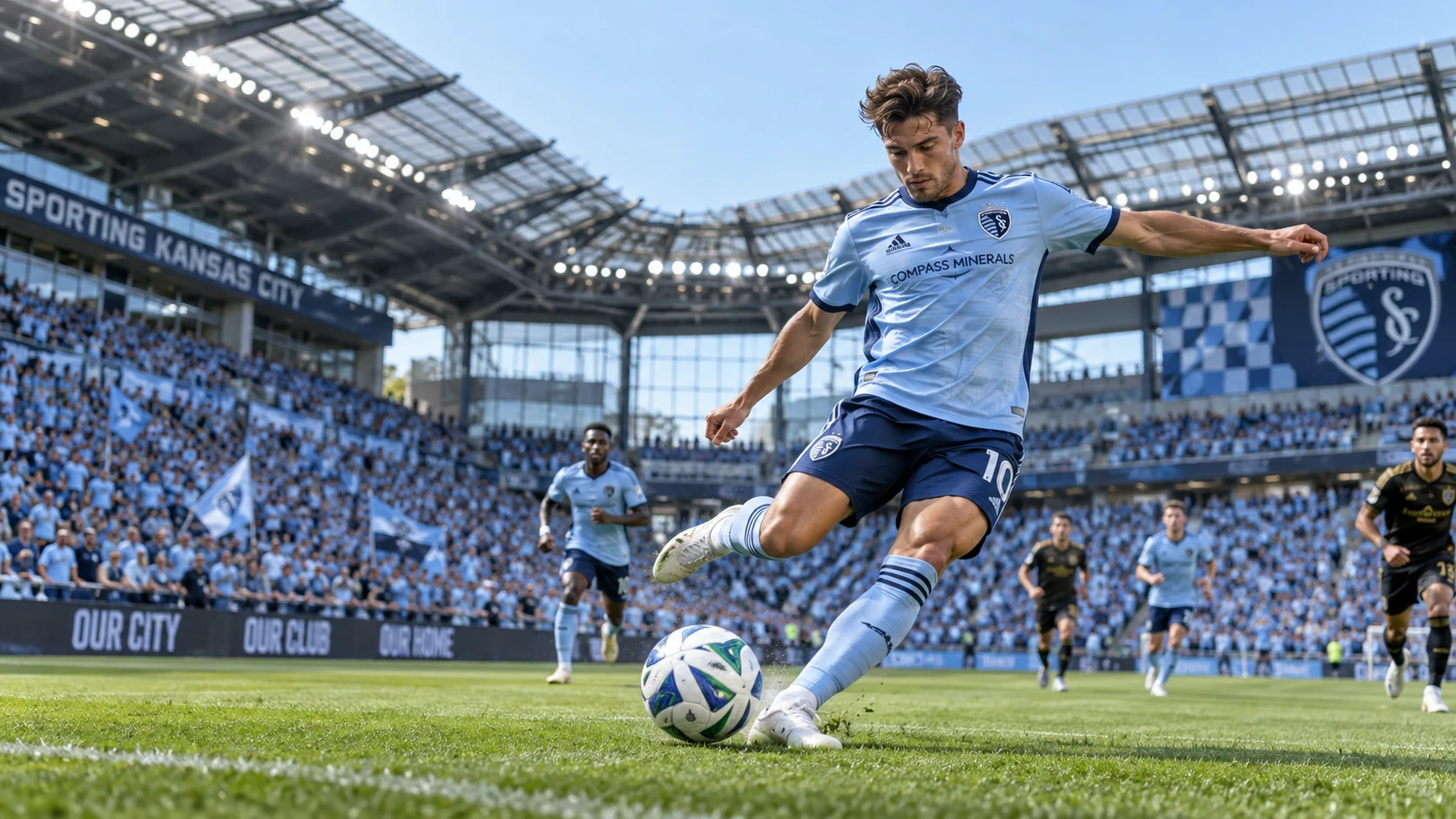 AI team-action illustration for Sporting Kansas City: Soccer