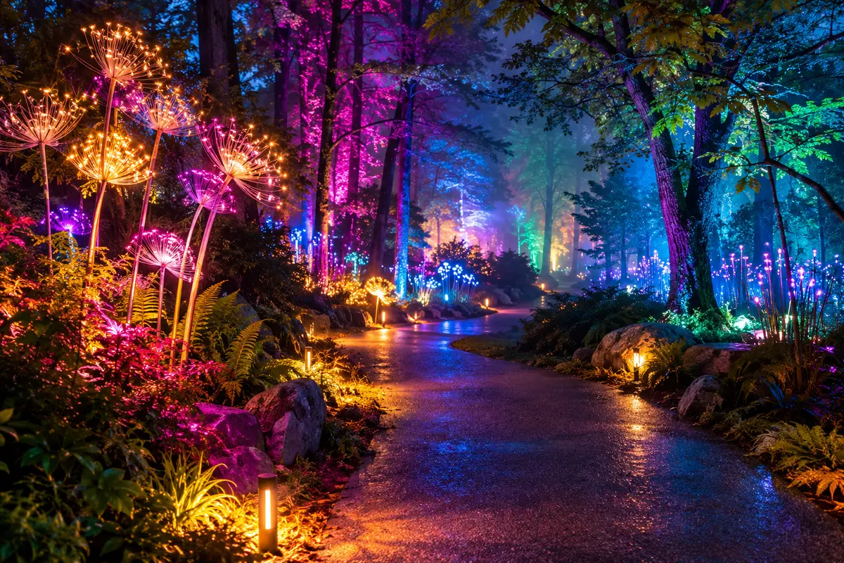 AI lifestyle illustration for Dark Forest at Powell Gardens