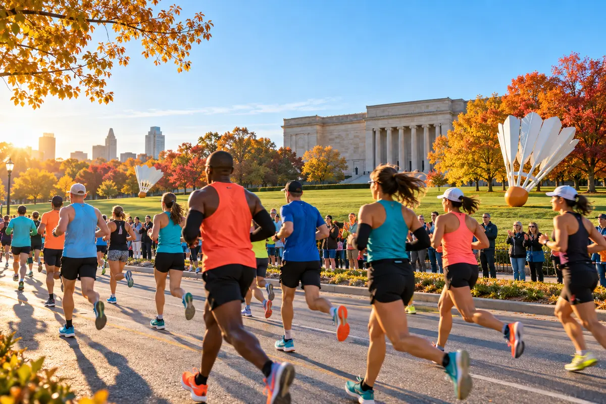 AI lifestyle illustration for Garmin Kansas City Marathon