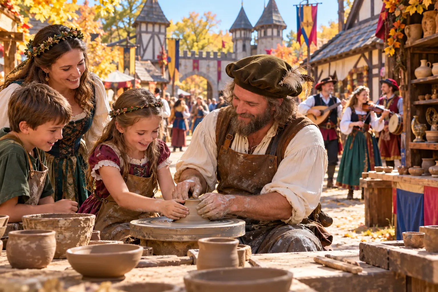 AI lifestyle illustration for Kansas City Renaissance Festival · Bonus Monday